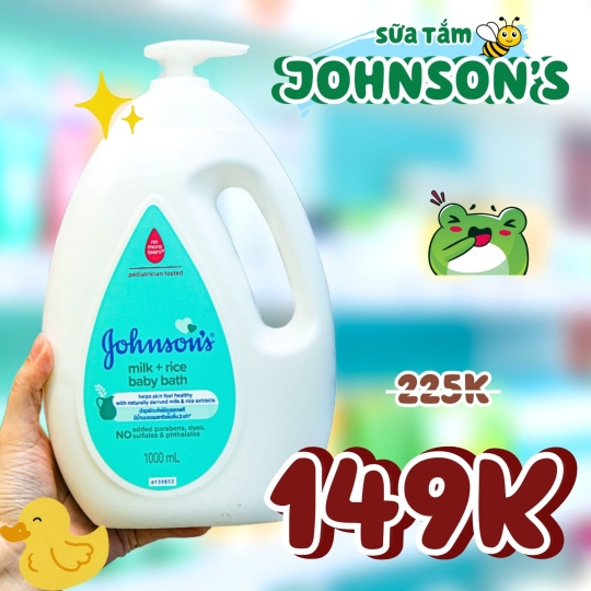 Sữa Tắm Chứa Sữa Và Gạo Johnson’S Baby 1000Ml