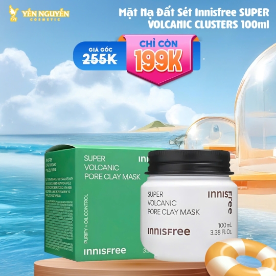 Mặt Nạ Đất Sét Innisfree Super Volcanic Pore Clay Mask 100ml