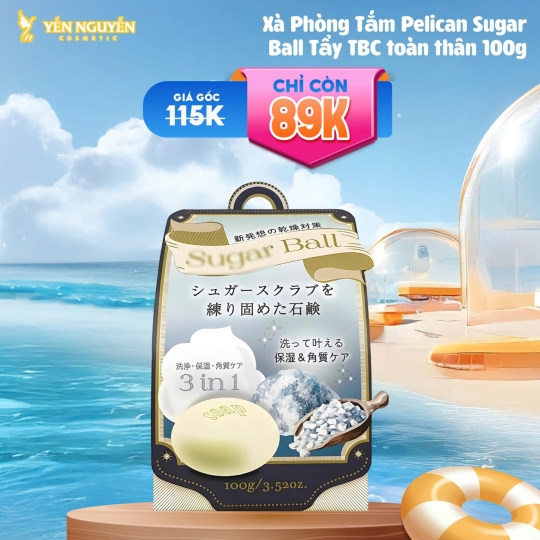 Xà Phòng Đường Tẩy Tế Bào Chết Toàn Thân Pelican 100g