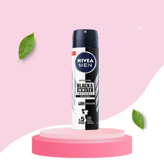 Xịt Ngăn Mùi Nivea Men Black & White Invisible Original 150ml