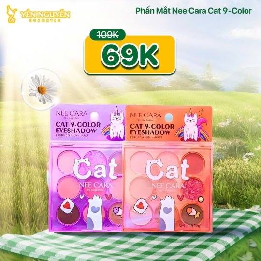 Phấn Mắt Nee Cara Cat 9 Color NA4654