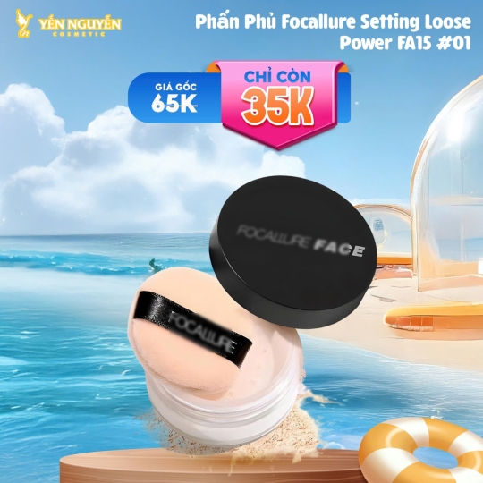 Phấn Phủ Kiềm Dầu Focallure Oilfree Setting Powder FA-15