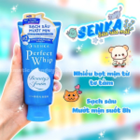 Sữa Rửa Mặt Tạo Bọt Senka Perfect Whip U 120g