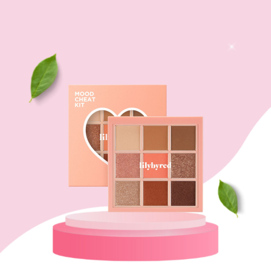 Bảng Phấn Mắt 9 Ô Lilybyred Mood Cheat Kit - 01 Peach Energy