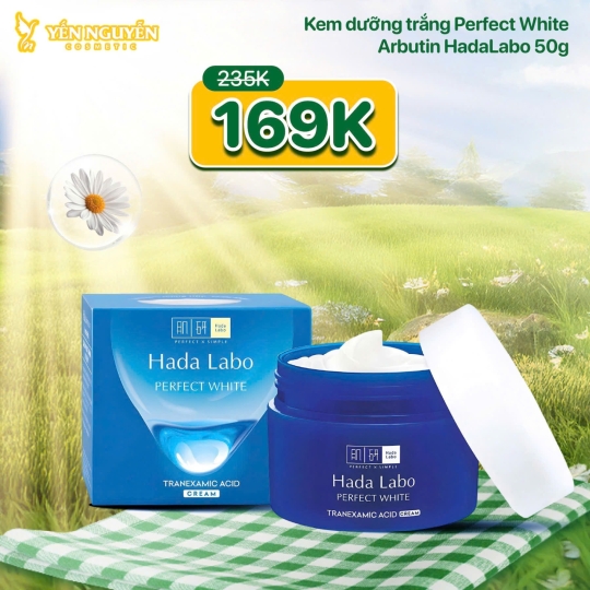 Kem Dưỡng Trắng Hada Labo Perfect White Cream 50g