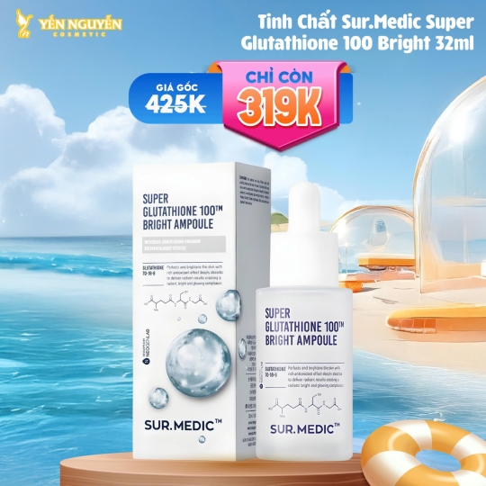 Tinh Chất Sur.Medic Super Glutathione 100 Bright 32ml