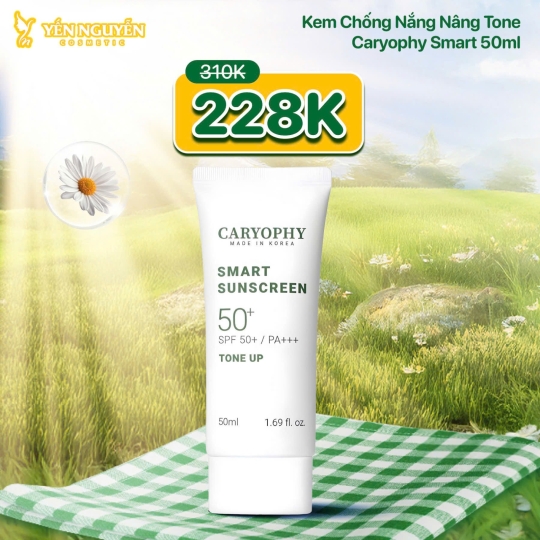 Kem Chống Nắng Caryophy Smart Sunscreen Tone Up SPF50+/PA+++ 50ml