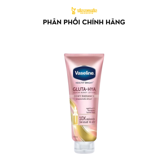 Dưỡng Thể Vaseline Gluta-Hya Dewy Radiance 10X 330ml