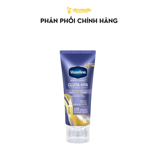 Dưỡng Thể Vaseline Gluta-Hya Serum Burst Lotion Overnight Radiance Repair 70ml