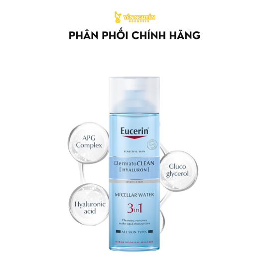 Nước Tẩy Trang Eucerin Dermato Clean Micellar Hyaluron 3in1 400ml