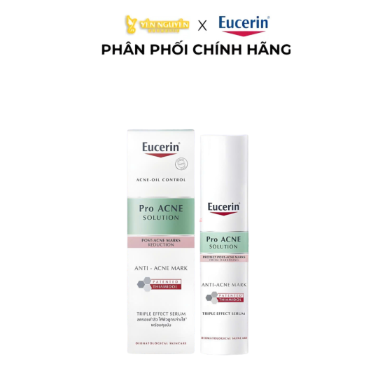 Tinh Chất Hỗ Trợ Mờ Thâm, Dưỡng Sáng Cho Da Mụn Eucerin Acne-Oil Control Pro Acne Triple Effect Serum 40ml