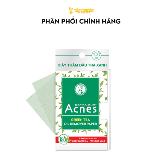 Giấy Thấm Dầu Trà Xanh Acnes Green Tea 100 Tờ