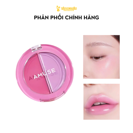 Má Kem Hồng & Son Dưỡng Amuse 03 Strawberry Balm