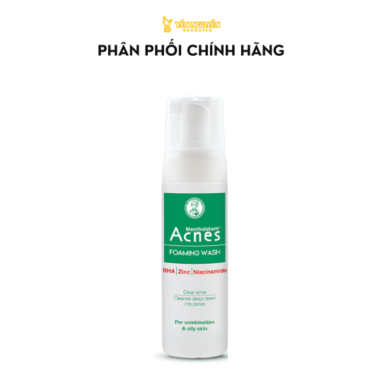 SRM Tạo Bọt Acnes Dành Cho Da Nhờn & Da Hỗn Hợp Thiên Dầu 150ml