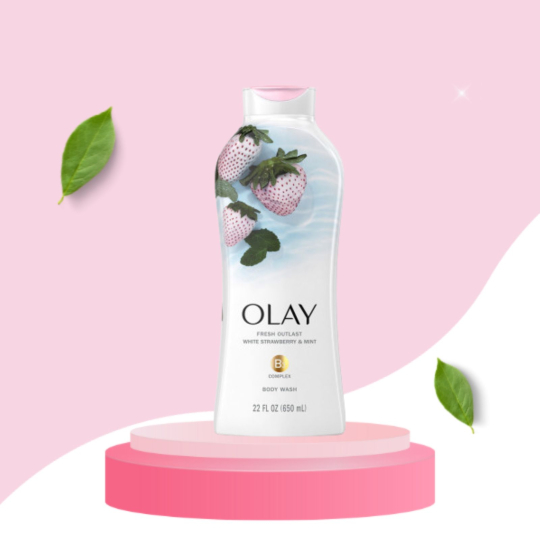 Sữa Tắm Dưỡng Ẩm Hương Dâu & Bạc Hà OLAY Fresh Outlast White Strawberry & Mint Body Wash
