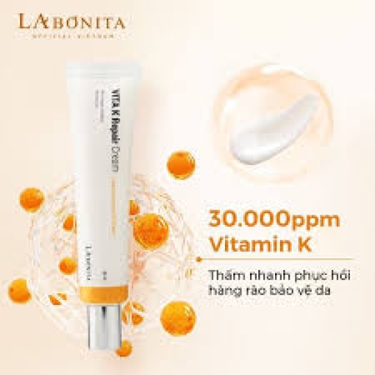 Kem Dưỡng Phục Hồi Da La Bonita Vita K Repair Cream 30ml