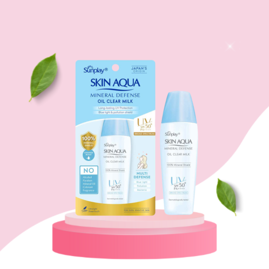 Sữa Chống Nắng Sunplay Skin Aqua Mineral Defense Oil Clear Milk SPF50+ PA++++ 25G