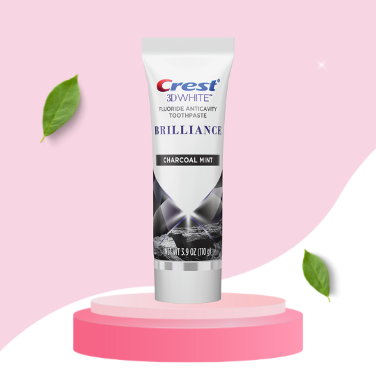 Kem Đánh Răng Crest 3D White Brilliance Charcoal Mint 99g