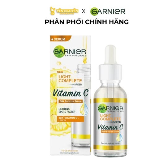 Tinh Chất Sáng Da Mờ Thâm Garnier Light Complete Vitamin C 30X Booster Serum