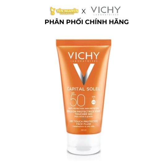 Kem Chống Nắng Vichy Capital Soleil Dry Touch Face Fluid Cho Da Dầu SPF50+ 50ml