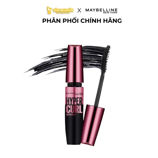 Mascara Làm Dài Và Cong Mi, Không Lem Không Trôi Maybelline The Hyper Curl Mascara