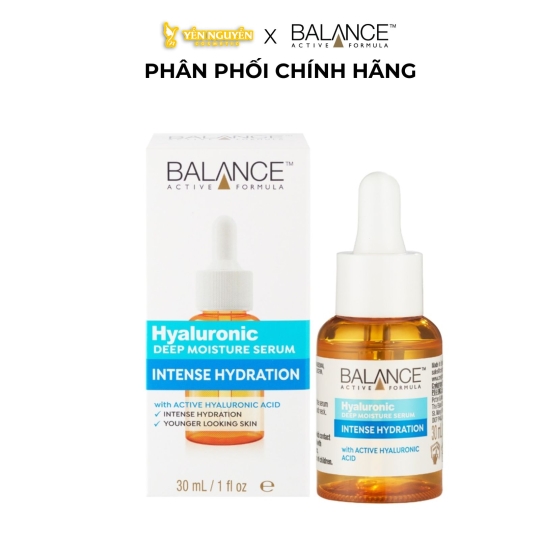 Serum Balance Active Formula Tinh Chất Cấp Nước Dưỡng Ẩm Balance Active Formula Hyaluronic Deep Moisture Serum 30ml