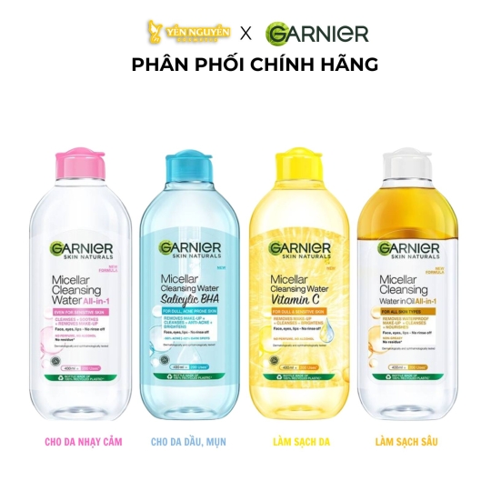 Nước Tẩy Trang Garnier Micellar Water 400ml