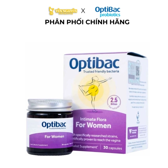 [Thực phẩm bảo vệ sức khỏe] Viên uống Optibac Intimate Flora For Women Cho Nữ Giới (30 viên) 