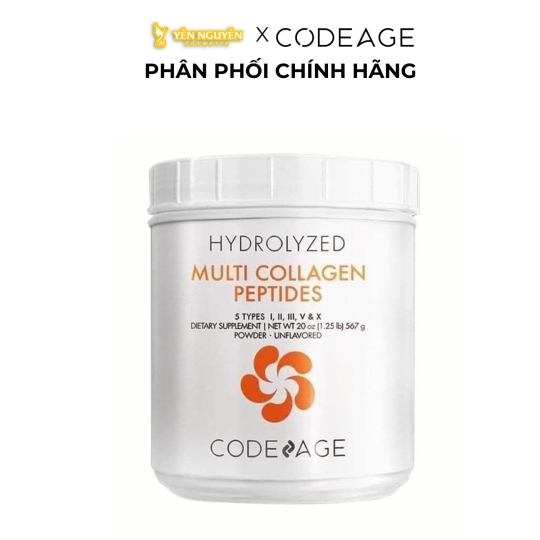 [Thực phẩm bảo vệ sức khỏe] Bột Uống Hydrolyzed Multi Collagen Peptides CodeAge 567g 