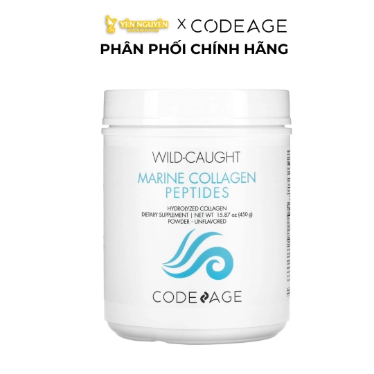 [Thực phẩm bảo vệ sức khỏe] Bột Codeage Wild-Caught Marine Collagen Peptides 450g