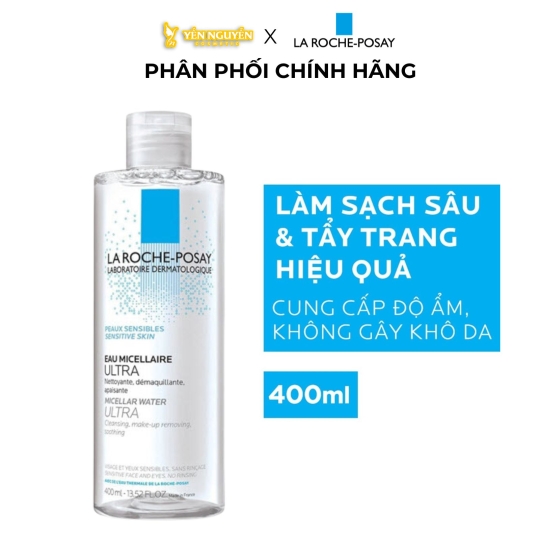 Nước Làm Sạch Sâu Và Tẩy Trang La Roche-Posay Dành Cho Da Nhạy Cảm 400ml