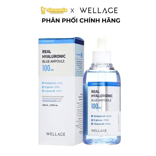 Tinh Chất Wellage Real Hyaluronic Blue Ampoule 100 75ml