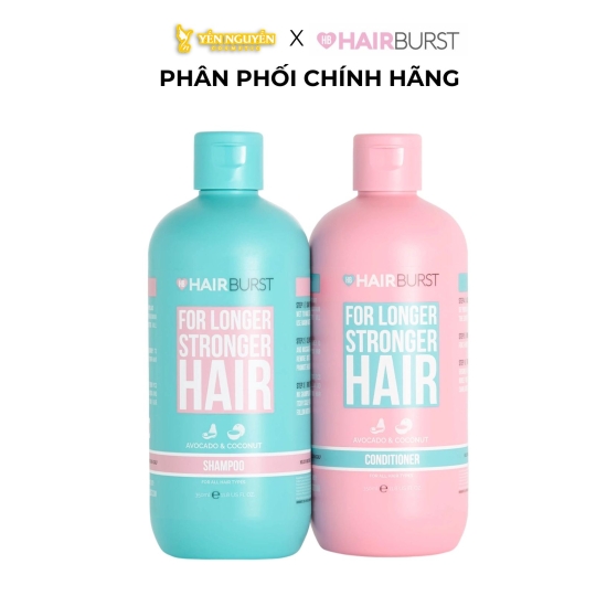 Bộ Gội Xả Hairburst Giúp Tóc Mọc Dài Nhanh & Chắc Khỏe 350mlx2