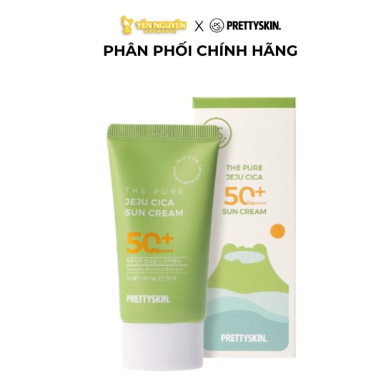 Kem Chống Nắng Prettyskin The Pure Jeju Cica 50+ Sun Cream 
