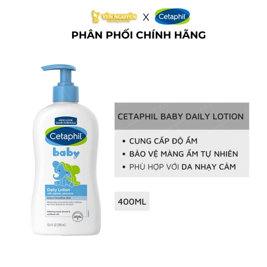 Sữa Dưỡng Ẩm Toàn Thân Cho Bé Cetaphil Baby Daily Lotion (400ml)