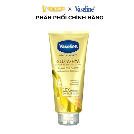 Dưỡng Thể Vaseline Healthy Bright Gluta-Hya Flawless Bright 330ml 