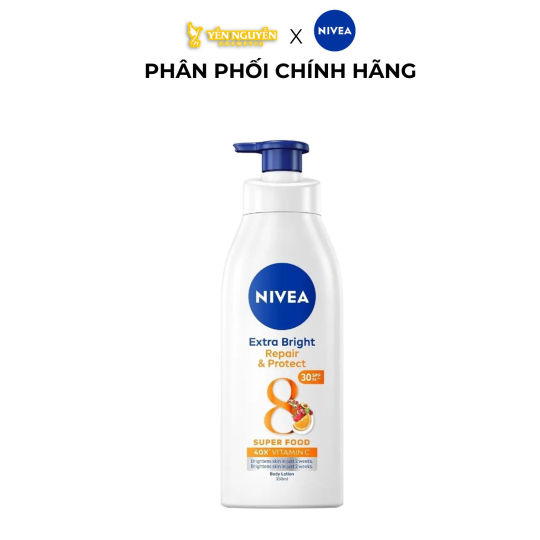 Sữa Dưỡng Thể Nivea SPF30 Dưỡng Trắng Phục Hồi Chống Nắng 200ml