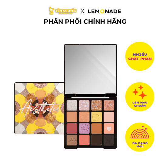 Bảng Mắt 16 Màu Đa Dạng Lemonade Aesthetic Eyeshadow Palette - Version 2