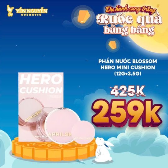 [LIMITED EDITION] Set Phấn nước Aprilskin Blossom Hero Mini Cushion (12g+3.5g)