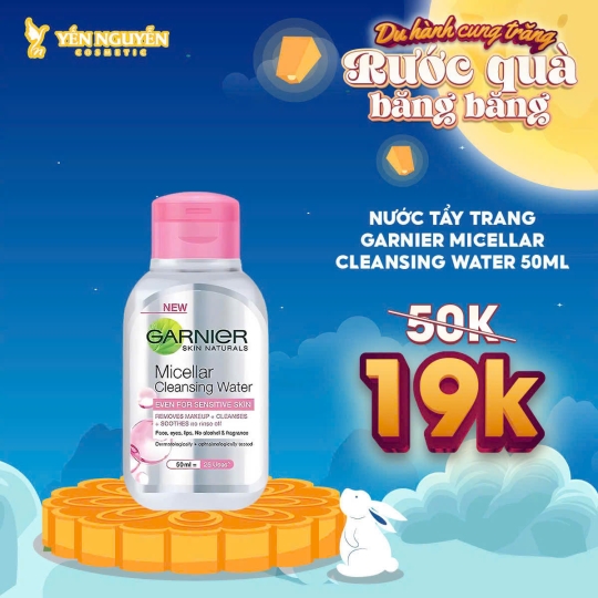 Nước Tẩy Trang Garnier Hồng 50ml