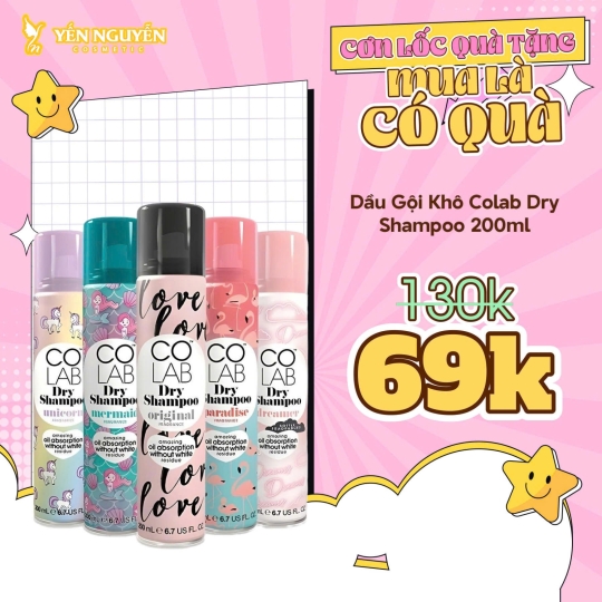 Dầu Gội Khô Colab Dry Shampoo