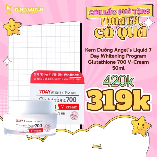 Kem Dưỡng Trắng Angel’s Liquid 7day Whitening Program 50ml