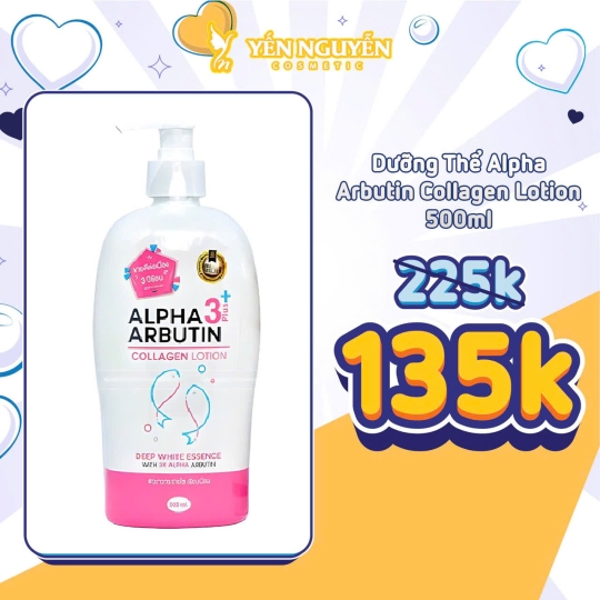 Dưỡng Thể Body Alpha Arbutin Collagen Lotion 500ml