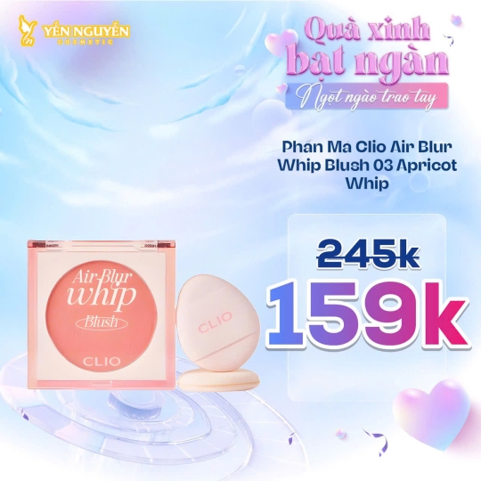 Phấn Má Clio Air Blur Whip Blush 