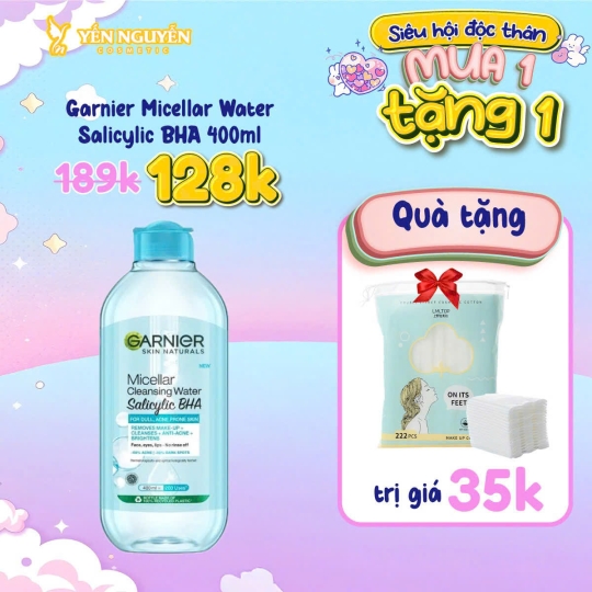 Nước Tẩy Trang Garnier Micellar Water 400ml