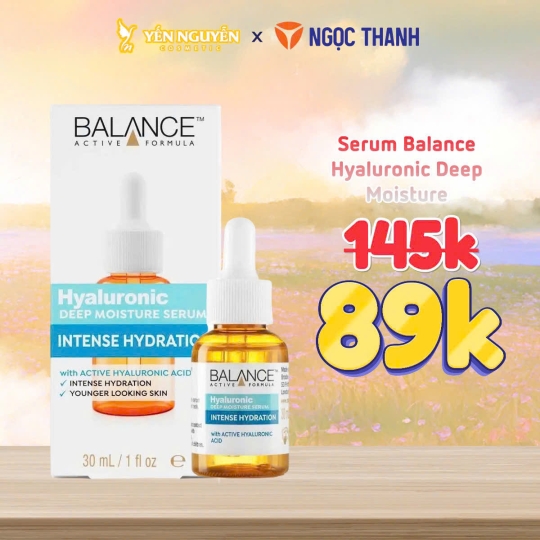 Serum Balance Active Formula Tinh Chất Cấp Nước Dưỡng Ẩm Balance Active Formula Hyaluronic Deep Moisture Serum 30ml