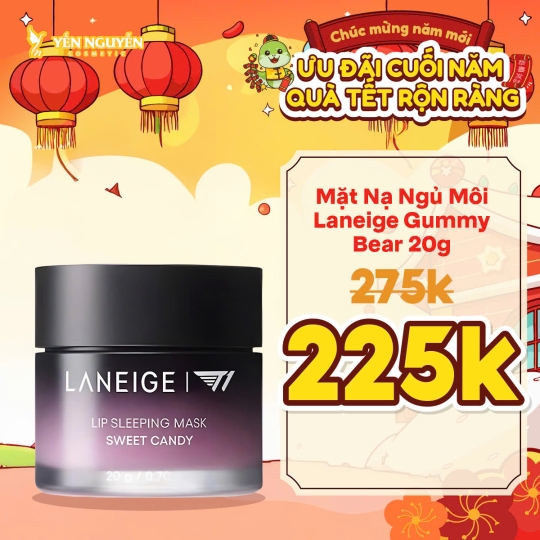 Mặt Nạ Ngủ Môi Laneige Phiên Bản Giới Hạn Gummy Bear With Faker 20g