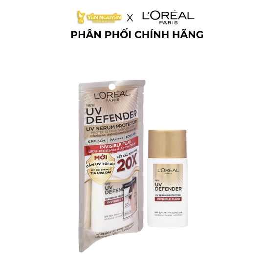 Kem Chống Nắng Loreal UV Defender Serum Invisible Fluid Mỏng Nhẹ 50ml