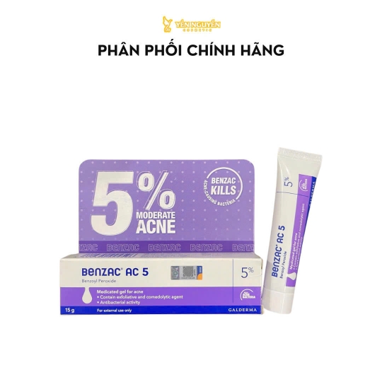 Kem Trị Mụn Galderma Benzac AC 5 5% 15g