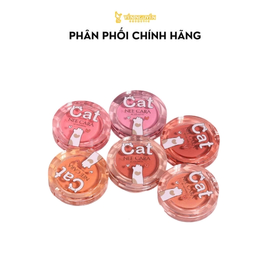 Phấn má hồng Nee cara cat silk powder blush